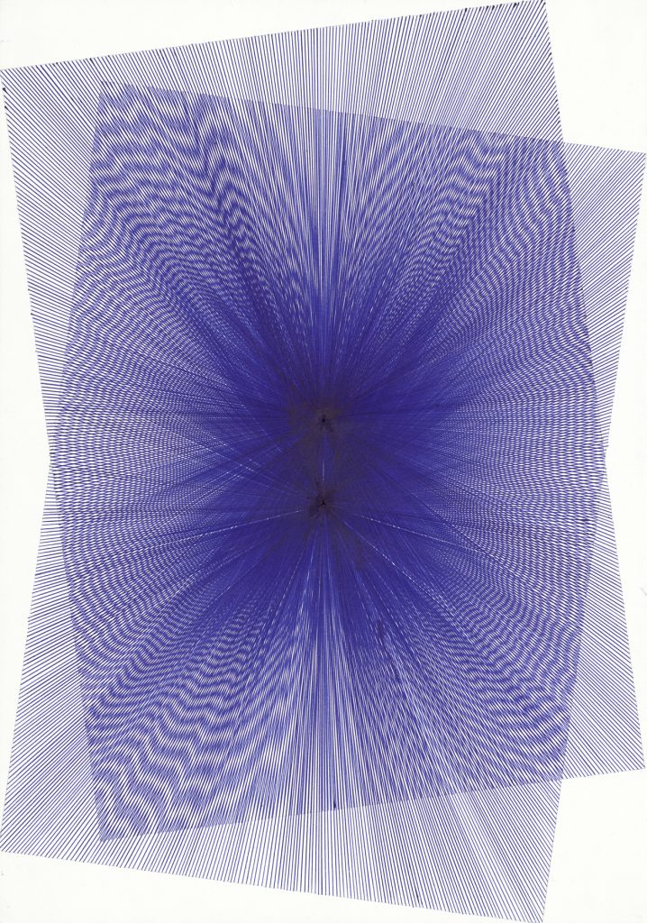Caroline Kryzecki, KSZ 50/35–23, Kugelschreiber auf Papier, 50 x 35 cm, 2013