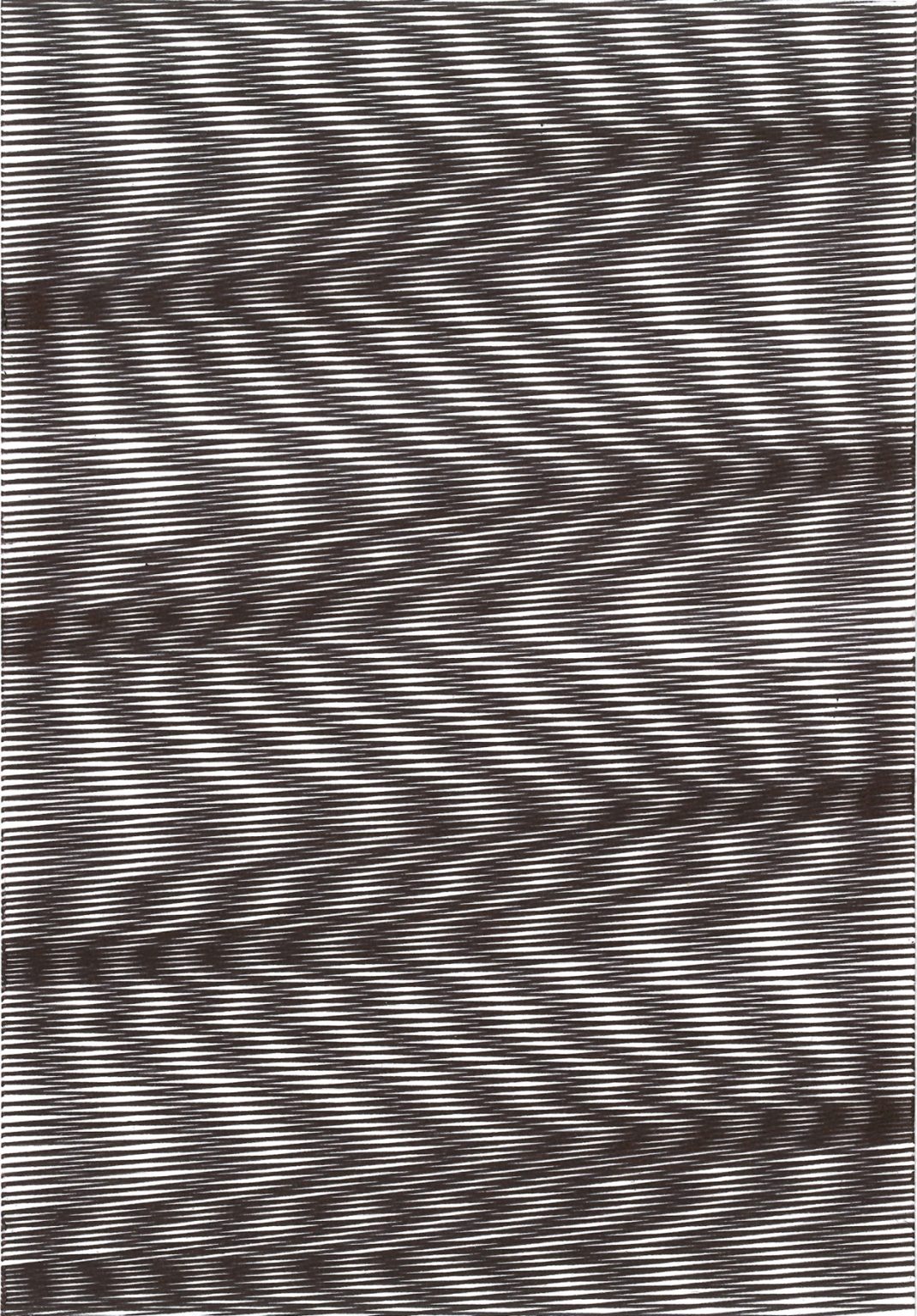 Caroline Kryzecki, KSZ 21/15–04, Kugelschreiber auf Papier, 21 x 15 cm, 2016