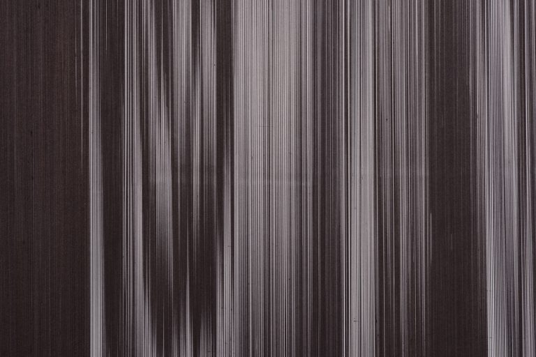 Detail: Caroline Kryzecki, KSZ 270/190–03, Kugelschreiber auf Papier, 270 x 190 cm, 2018. Foto: Marcus Schneider